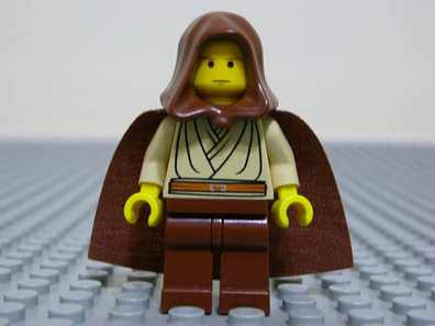 LEGO Minifigure -- Obi-Wan Kenobi (young with hood and cape)-Star Wars / Star Wars Episode 1 -- sw024 -- Creative Brick Builders